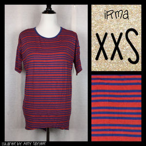 NWT LuLaRoe Irma Tunic - Stripes - XXS